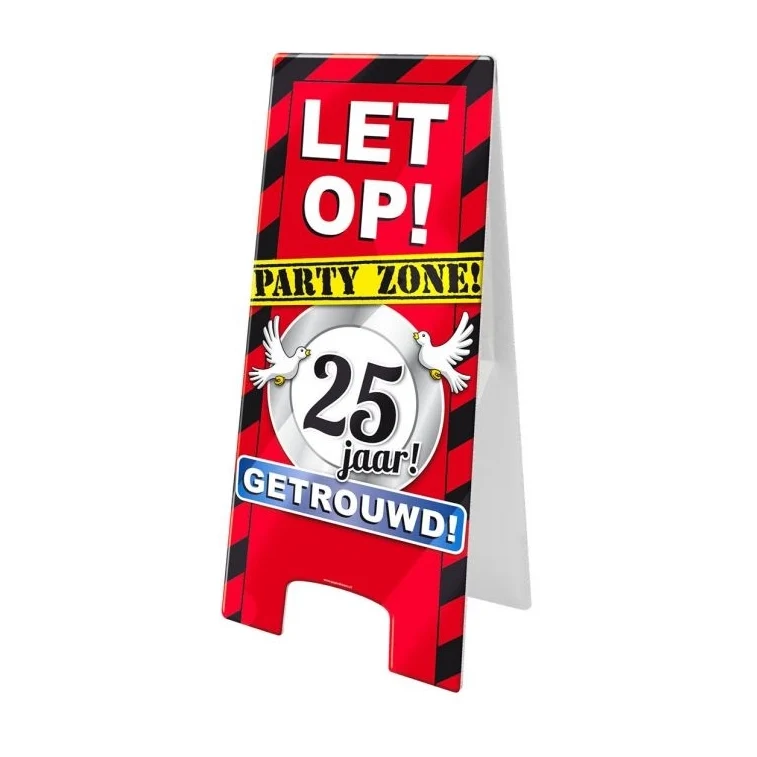 25 jaar Getrouwd - Warningsign