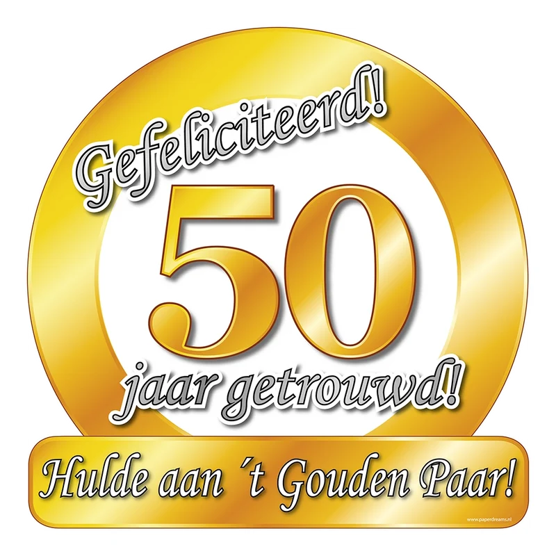 50 jaar Getrouwd - Deurbord