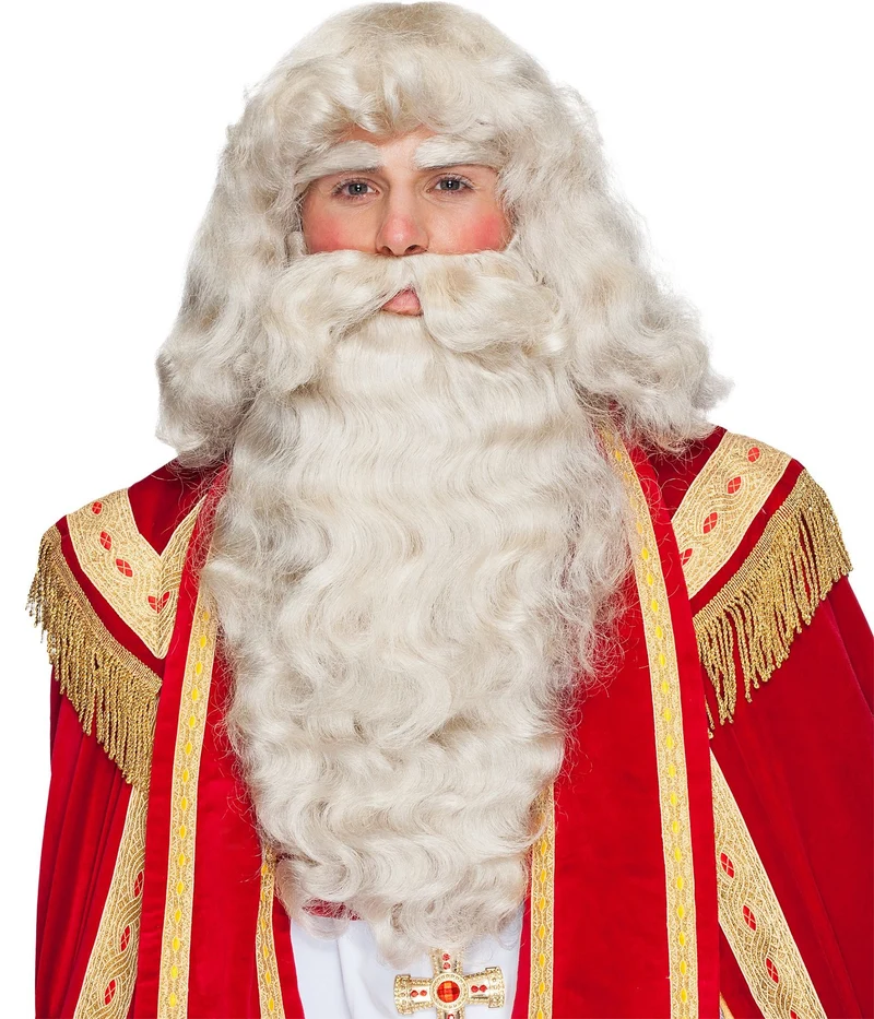 Kerstman Pruik en Baardstel Premium
