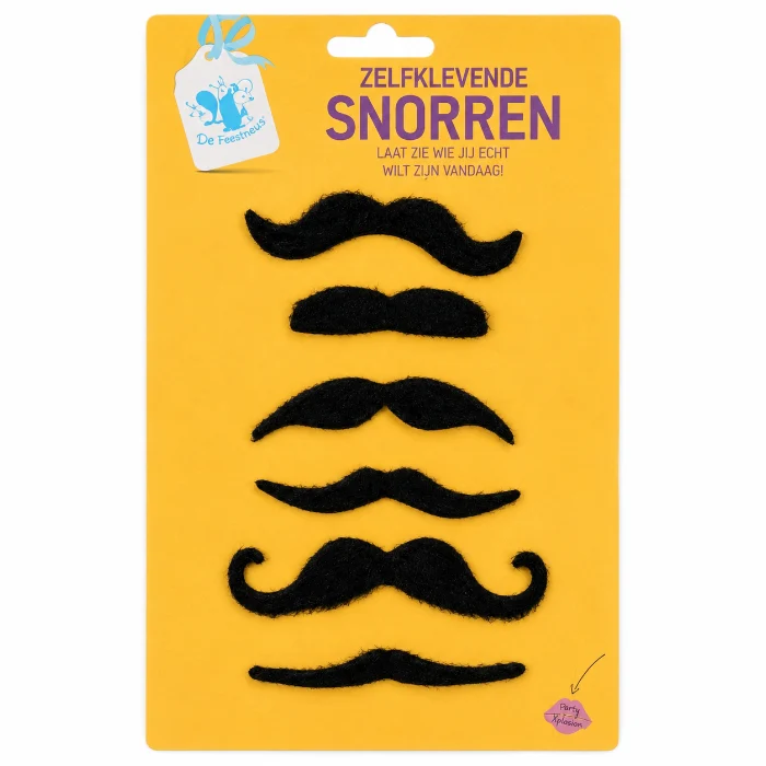 Snorren zwart 6 stuks