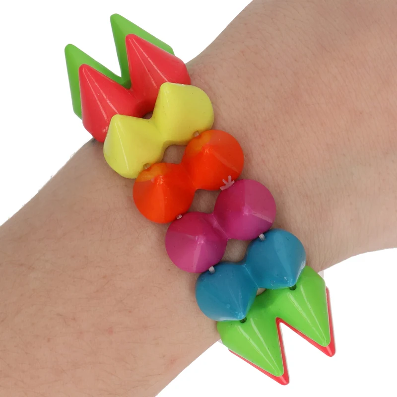 Armband punk regenboog