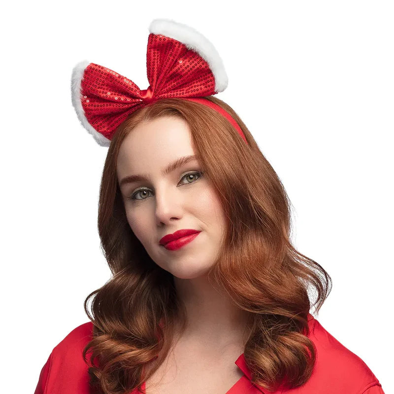 Diadeem Sweetie Pailletten Rood