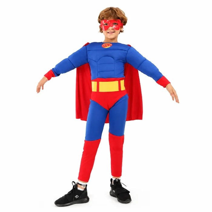 Kostuum superheld 8 - 10 jaar