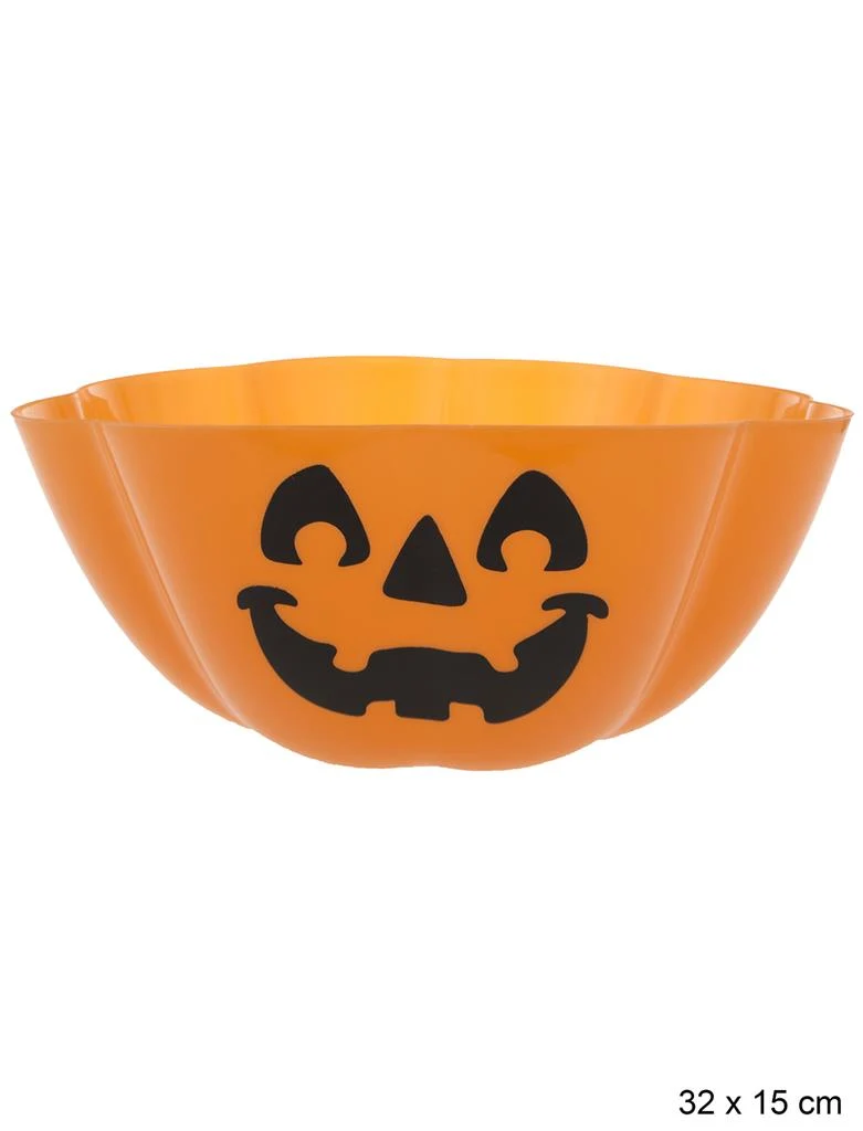 Halloween fruitschaal oranje pompoen 32 x 15 cm