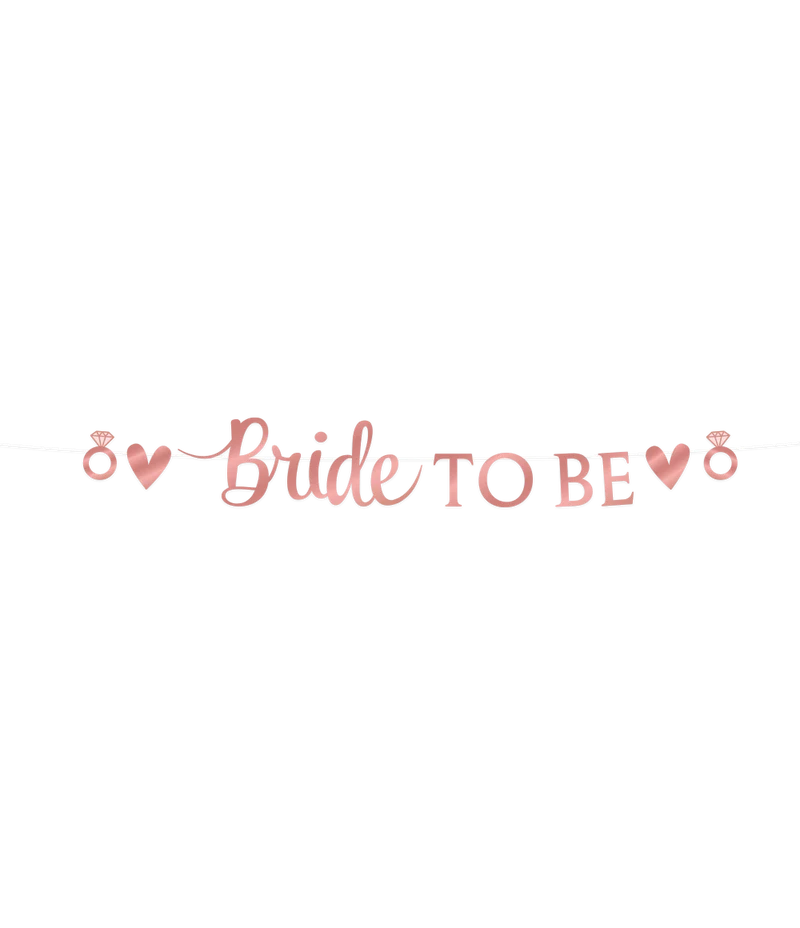 Letterbanner 'Bride to Be' Blush roze