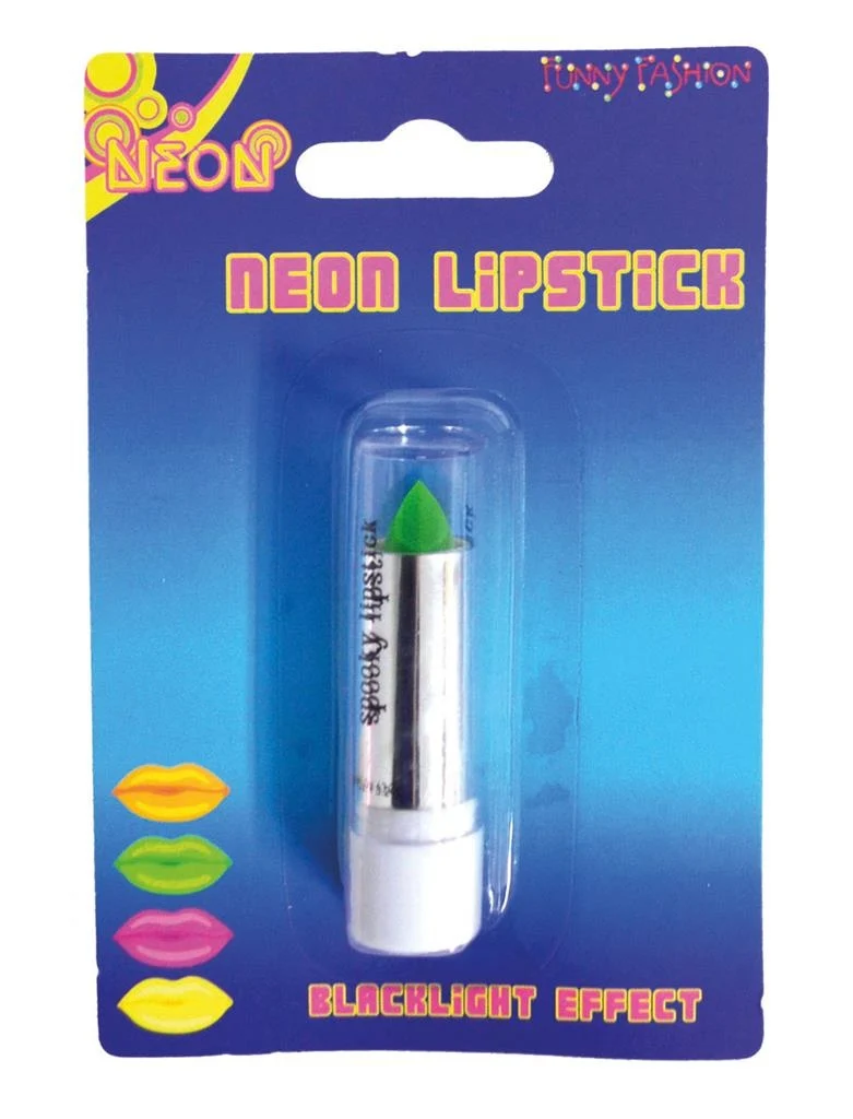 Groene blacklight lipstick