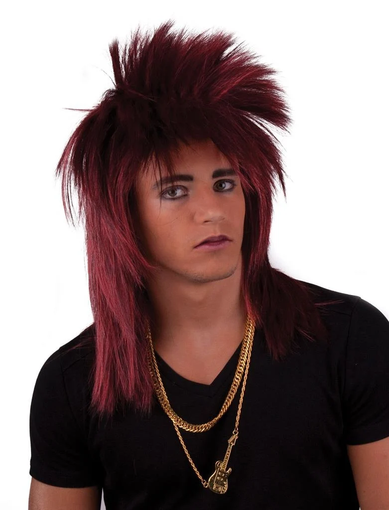 Punk pruik Jerry rood