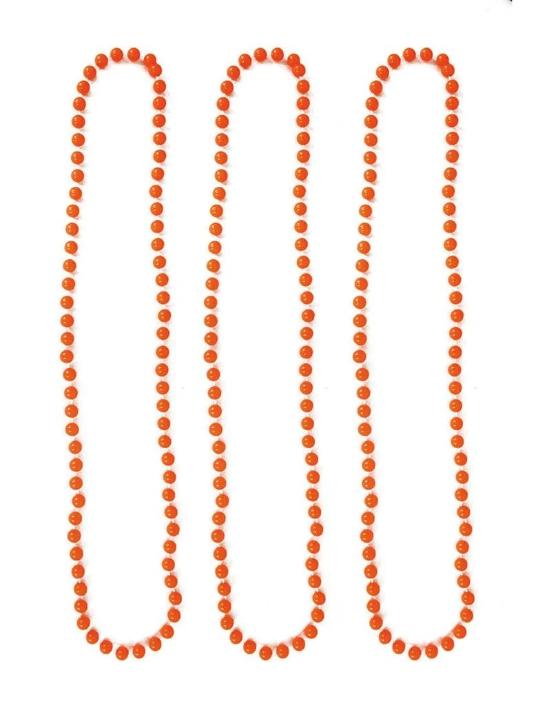 Neon oranje party halsketting