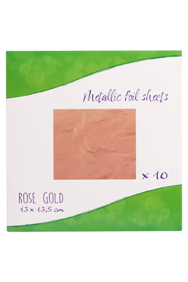 Folievellen rosé goud metallic 10 stuks 13 x 13,5 cm PXP