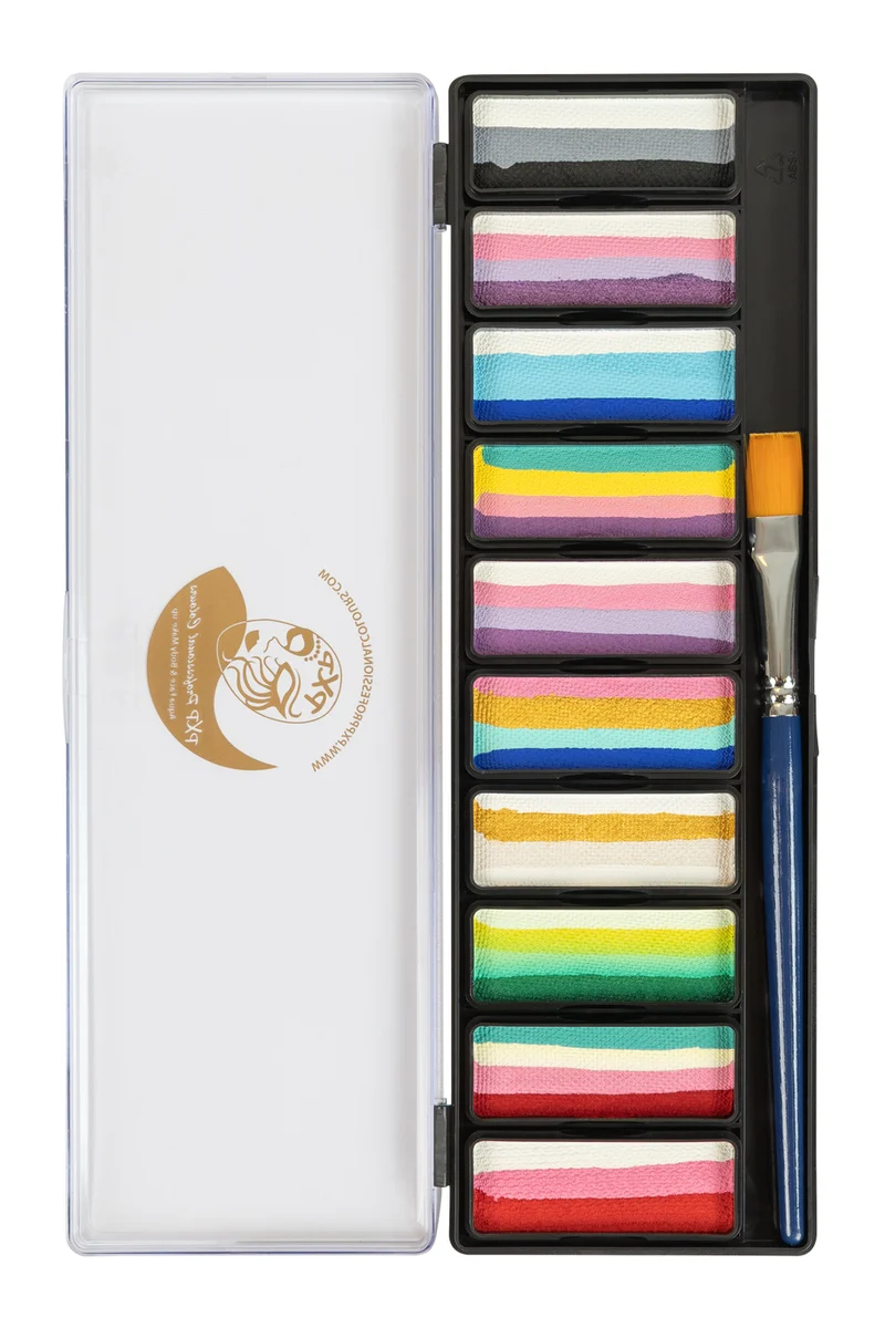 PXP splitcake palette blurred lines met 10 cakes en penseel