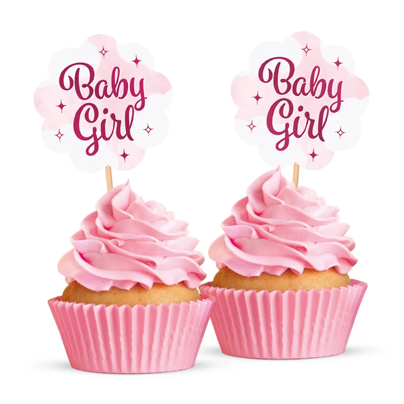 Cupcake Toppers Baby girl (12st)