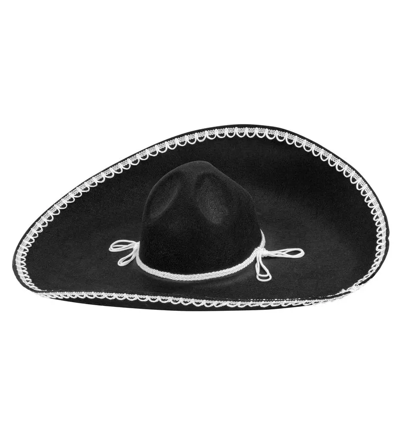 Mariachi hoed sombrero zwart wit