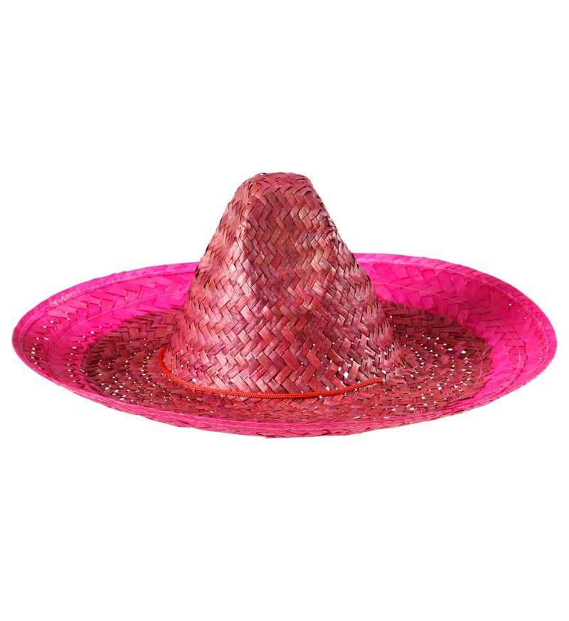 Mexicaanse sombrero roze