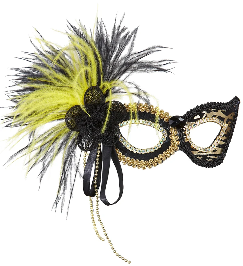 Oogmasker tijger met veren