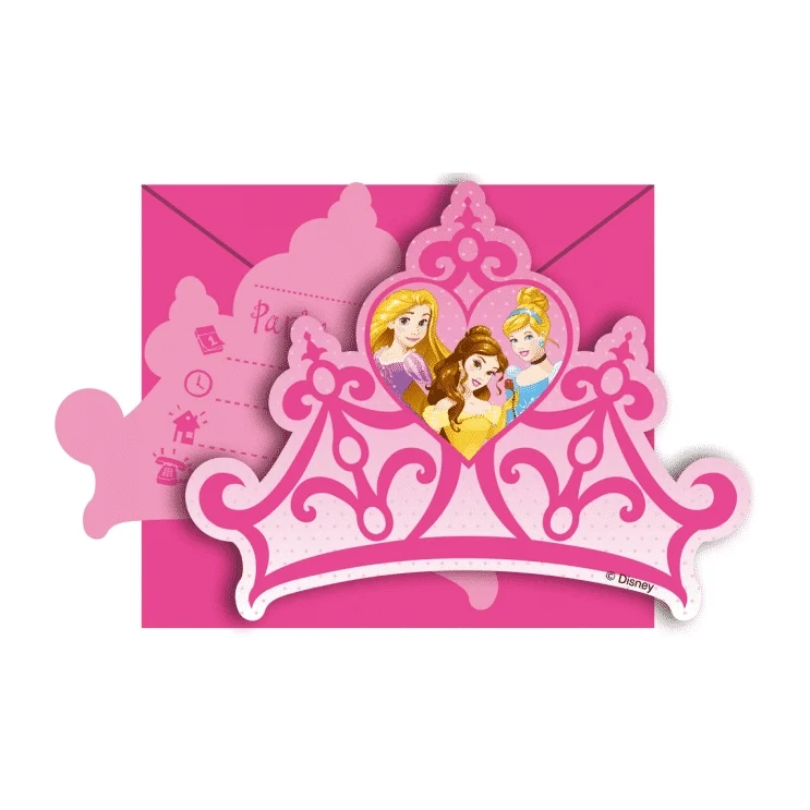 Princess Dreaming Uitnodigingen met envelop