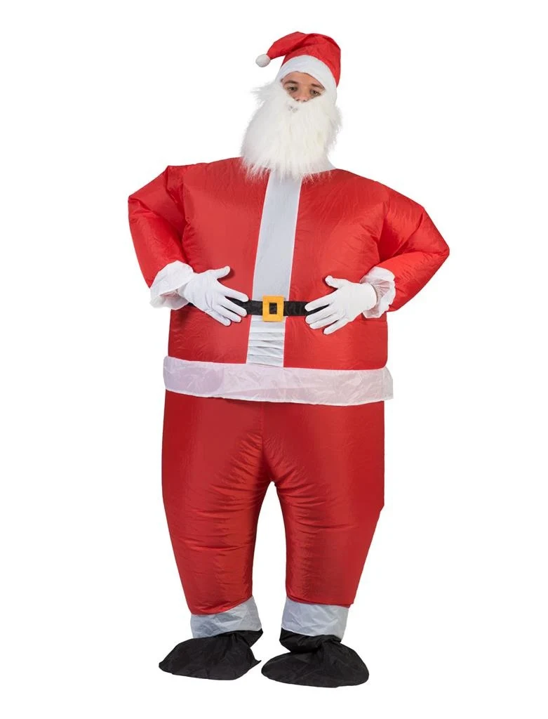 Opblaasbaar Kerstman pak Santa