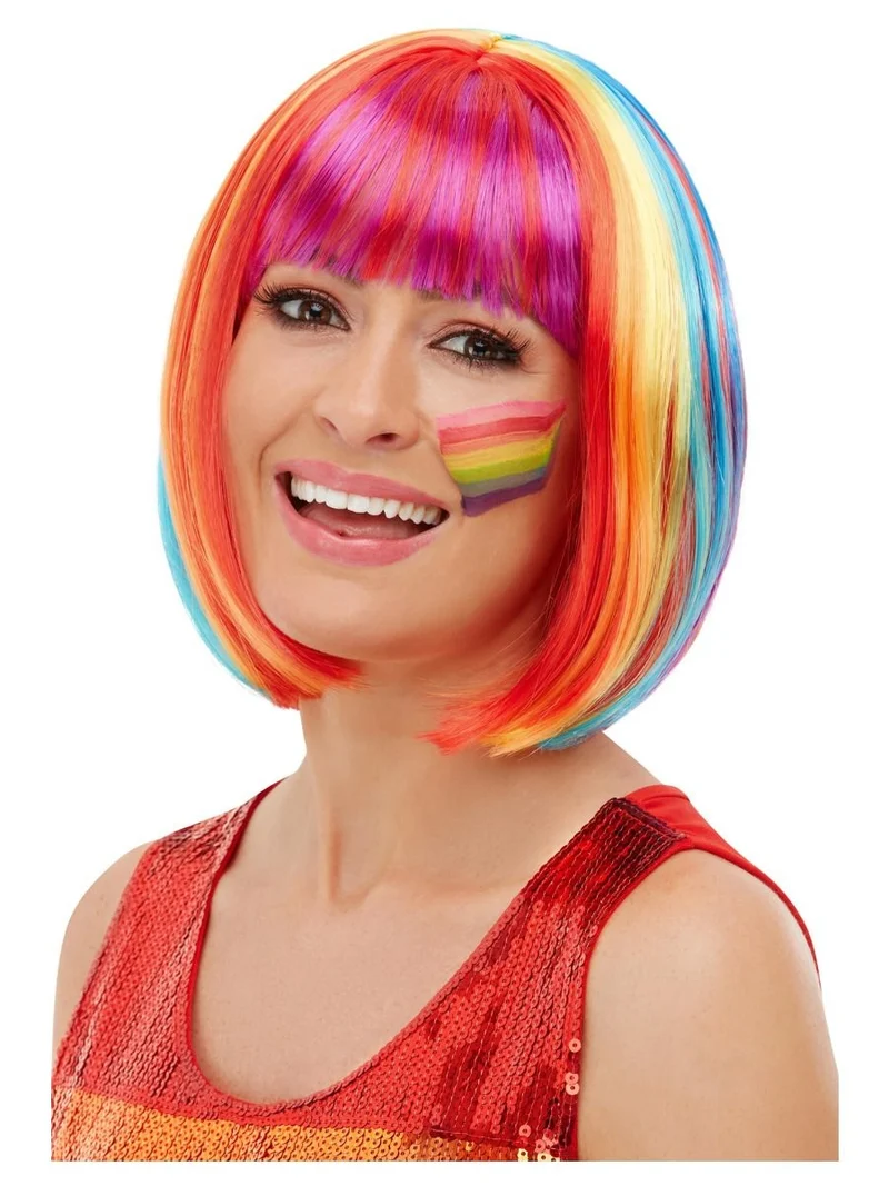 Regenboog Pruik Bobline