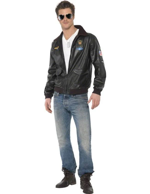 Top Gun bomber jas zwart