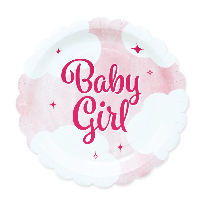 Gebaksbordjes Baby Girl (8st)