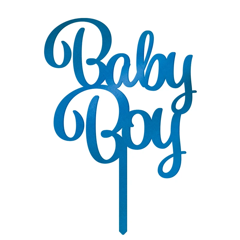 Cake Topper Baby Boy Acryl