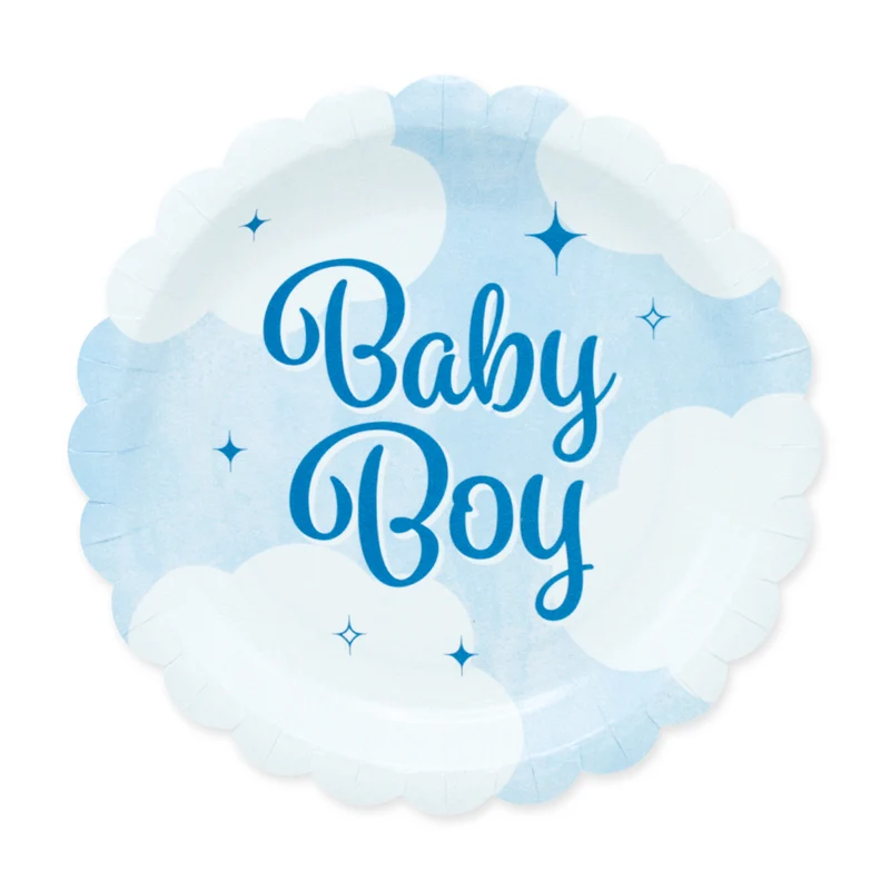 Gebaksbordjes Baby Boy (8st)