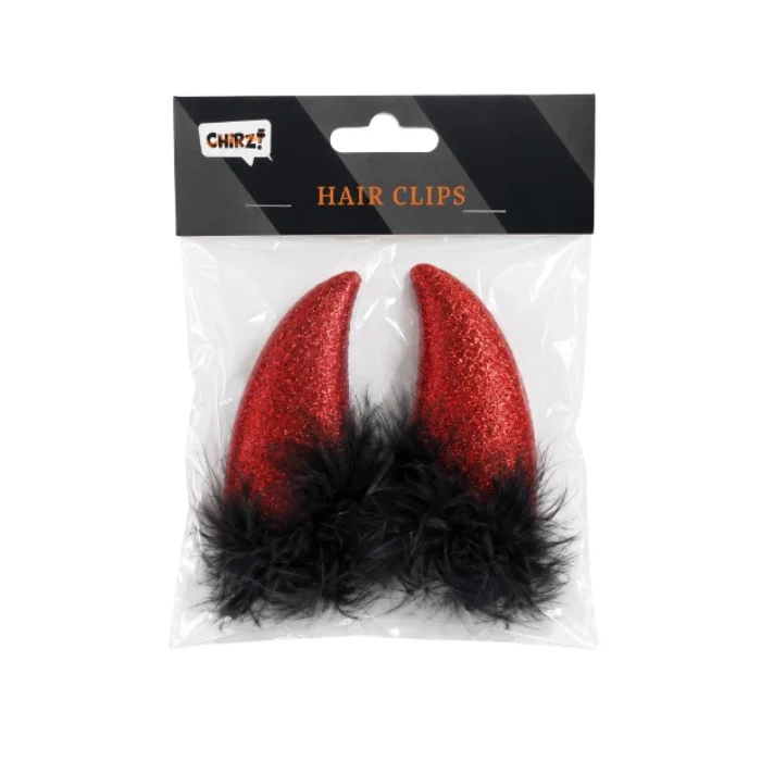 Halloween haarclips duivelsoortjes