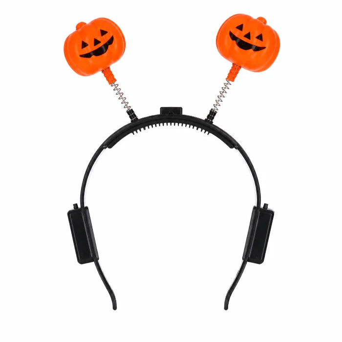 Diadeem Halloween pompoen met licht