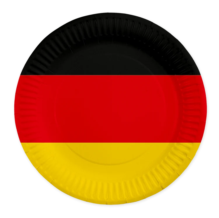 Papieren Borden Duitsland 23cm (8st)