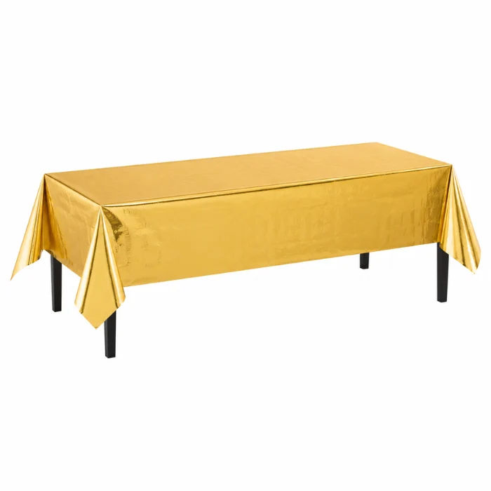 Tafelkleed folie goud 274cm x 137cm