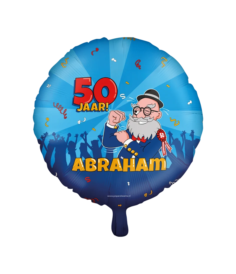 Abraham cartoon - Folieballon - 45 cm