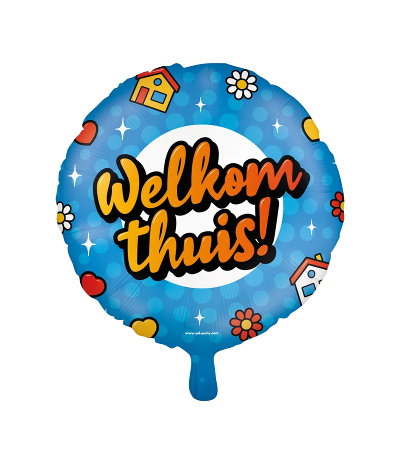Welkom thuis Folieballon - 45 cm