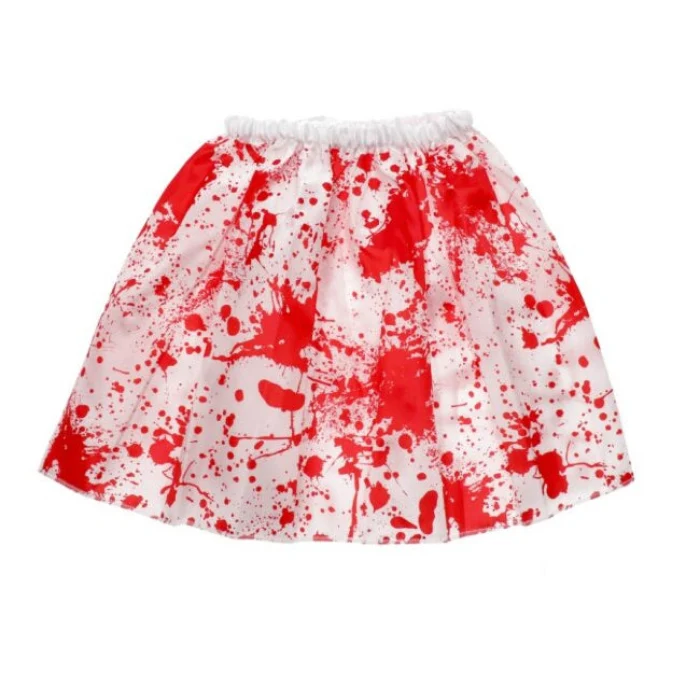 Tutu Halloween bloederig wit/rood