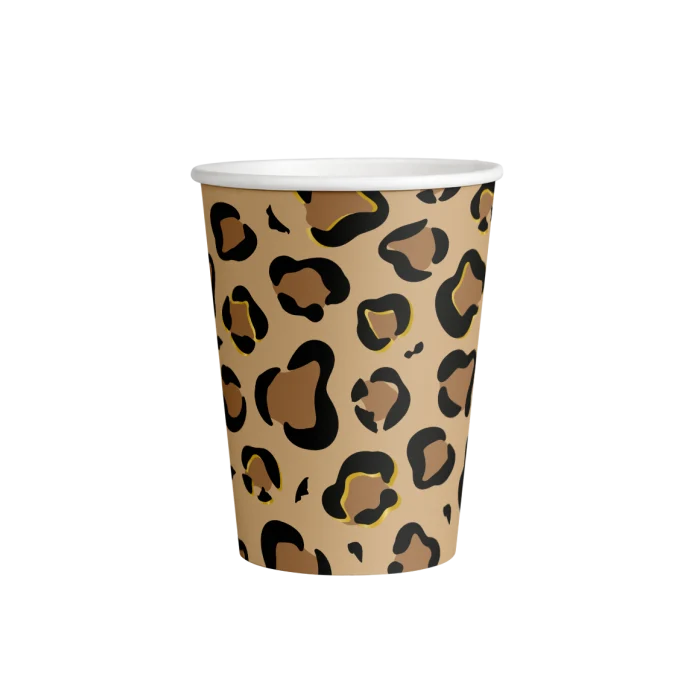 Bekertjes Luipaard print 250ml (8st)