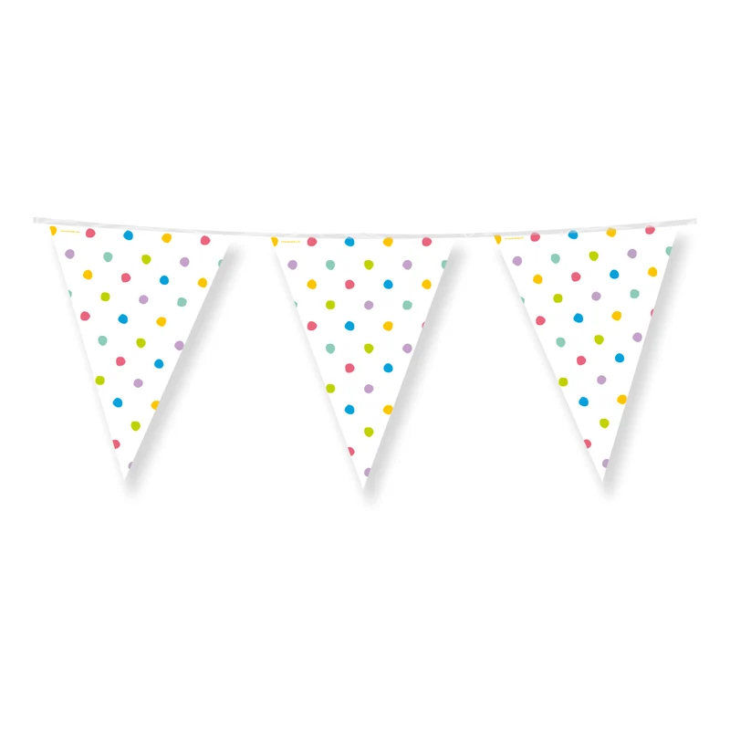 Gekleurde Slinger Stippen – 4 m – 30x20 cm