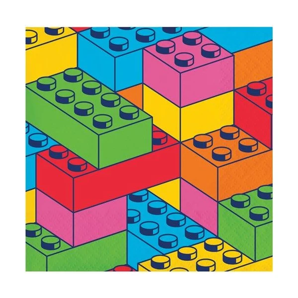 Papieren Servetten – Block Bash – 25 × 25 cm – 16 stuks