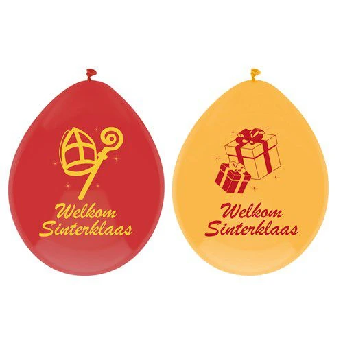 Welkom Sinterklaas - Ballonnen - 6 stuks