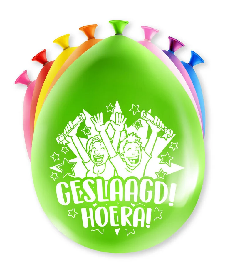 Geslaagd Ballonnen - 8 stuks - 30 cm