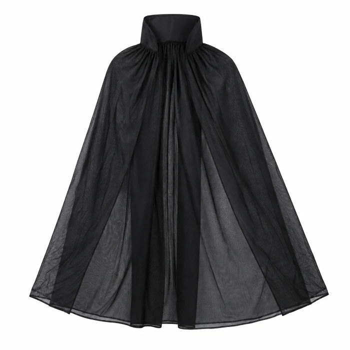 Cape Halloween zwart kindermaat