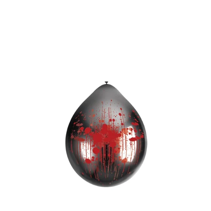 Ballonnen Halloween bloedspetters 30 cm - 6 stuks