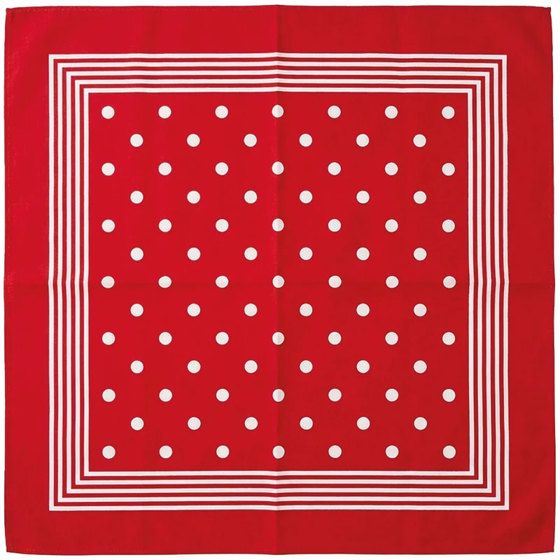 Boerenzakdoek rood met witte stippen 50 x 50 cm