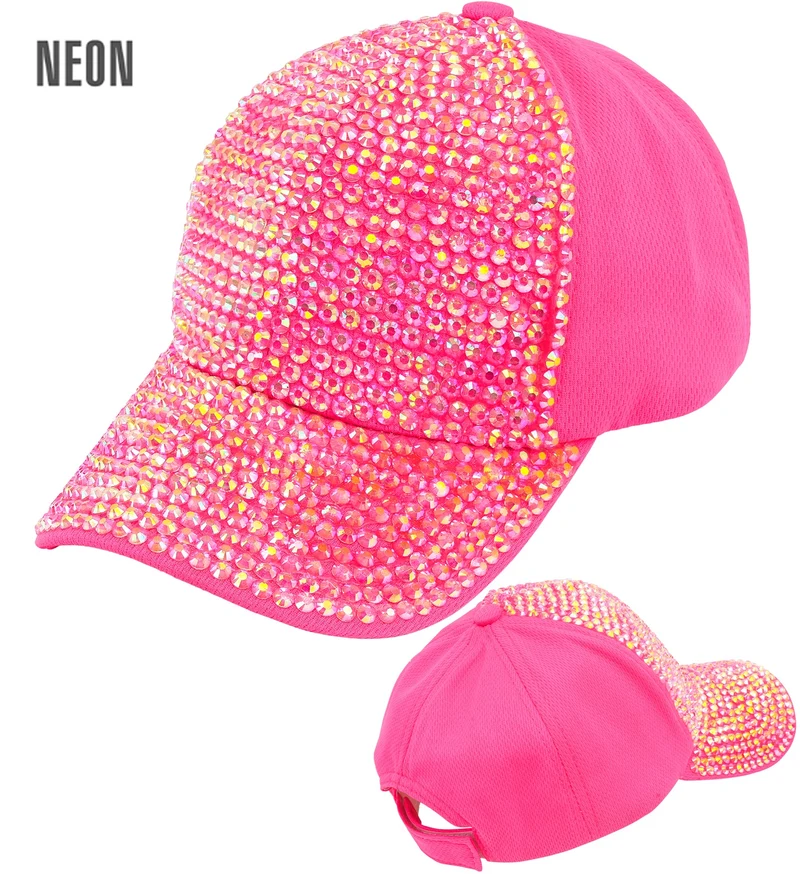 Pet strass neon roze dames en heren
