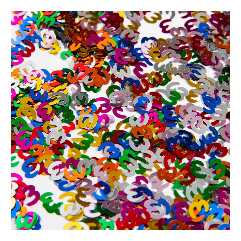 Tafelconfetti Multicolour nummer 3 – 14 gram