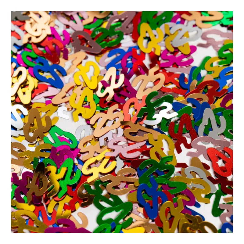 Tafelconfetti Multicolour nummer 25 – 14 gram