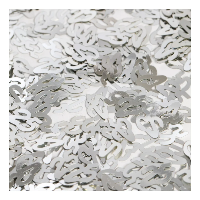 Tafelconfetti Zilver Nummer 25 – 14 gram