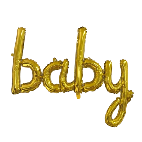 Baby Folieballon - 40 cm - goud