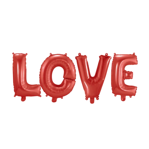 Folieballon - 40 cm - Love - rood