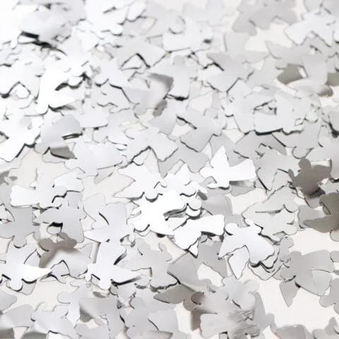 Tafelconfetti - 14 gram - zilveren engeltjes