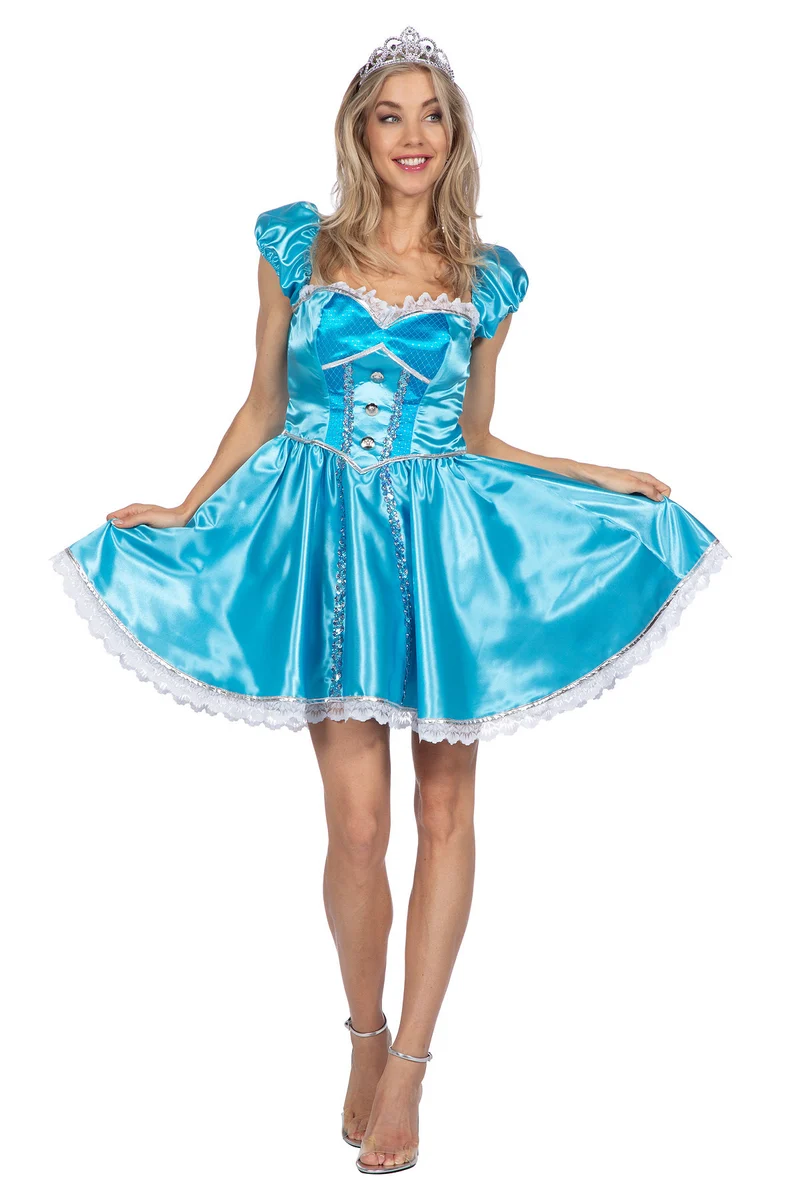 Sexy Prinsesjurk Blauw Dames Premium