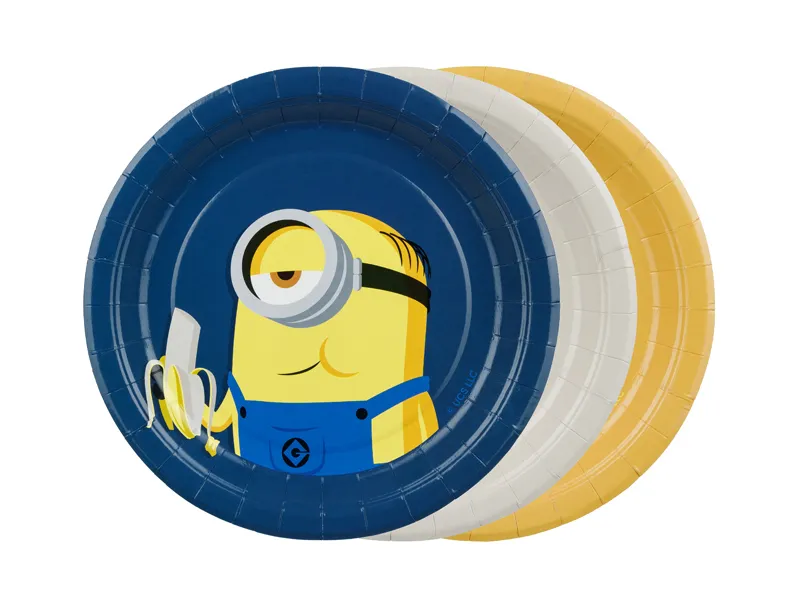 Minions Bordjes 18cm (6st)