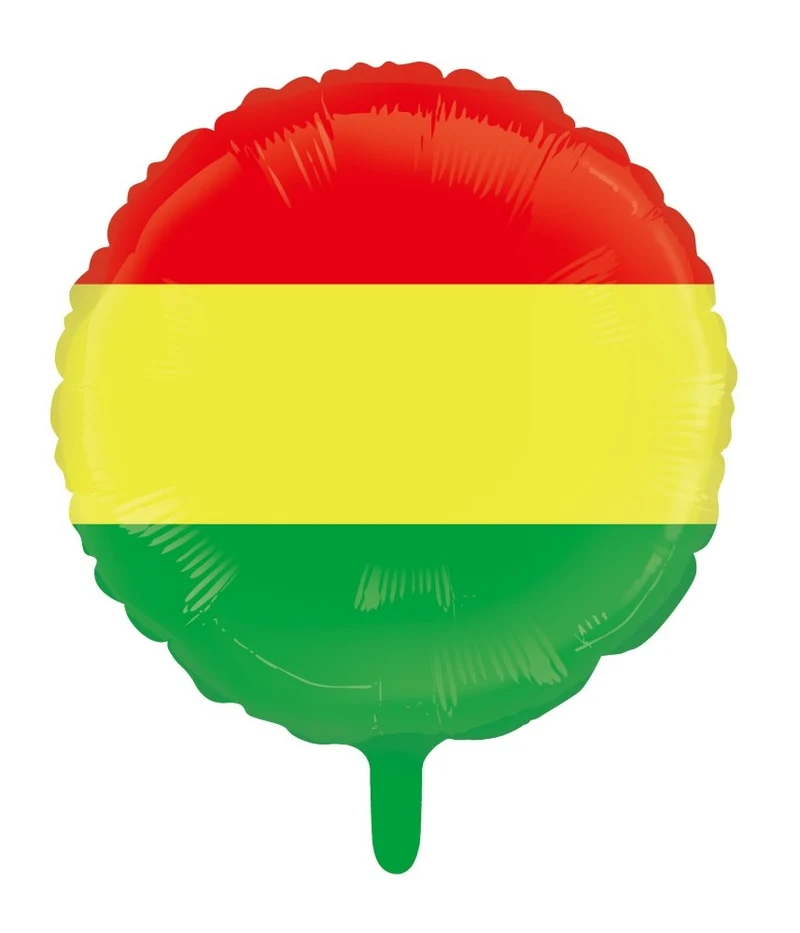 Folieballon Rood/Geel/Groen (46cm)